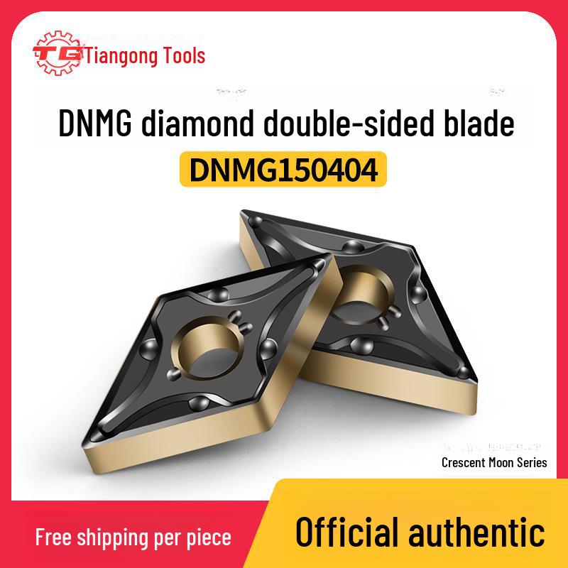 Tiangong DNMG Двостороннє твердосплавне фрезерне лезо для ЧПУ - З алмазним покриттям для різання нержавіючої сталі, чавуну та сталі Model DNMG150408-MA-TM8110
Tiangong DNMG Двостороннє твердосплавне фрезерне лезо для ЧПУ - З алмазним покриттям для різання нержавіючої сталі, чавуну та сталі Model DNMG150408-MA-TM8110