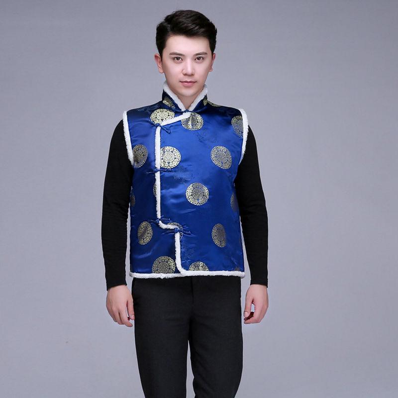 Men s Chinese Brocade Tang Suit Vest with Frog Buttons - Autumn/Winter Style, Stand Collar, Raw Edges, Performance Wear XXXL
Men s Chinese Brocade Tang Suit Vest with Frog Buttons - Autumn/Winter Style, Stand Collar, Raw Edges, Performance Wear XXXL