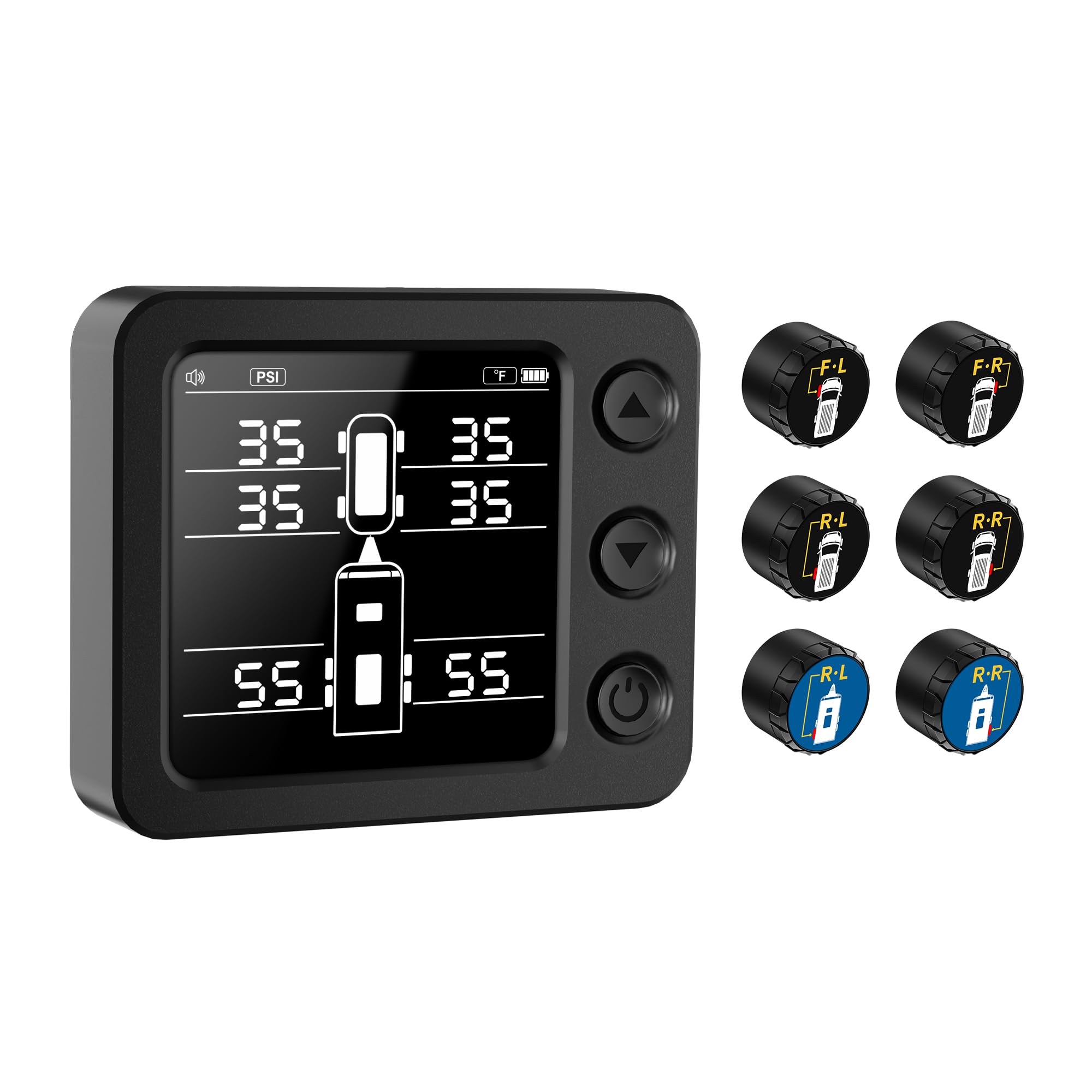 FIRE BULL TPMS Tire Pressure Monitoring System, Waterproof, Easy Installation, 6 Sensors
FIRE BULL TPMS Tire Pressure Monitoring System, Waterproof, Easy Installation, 6 Sensors