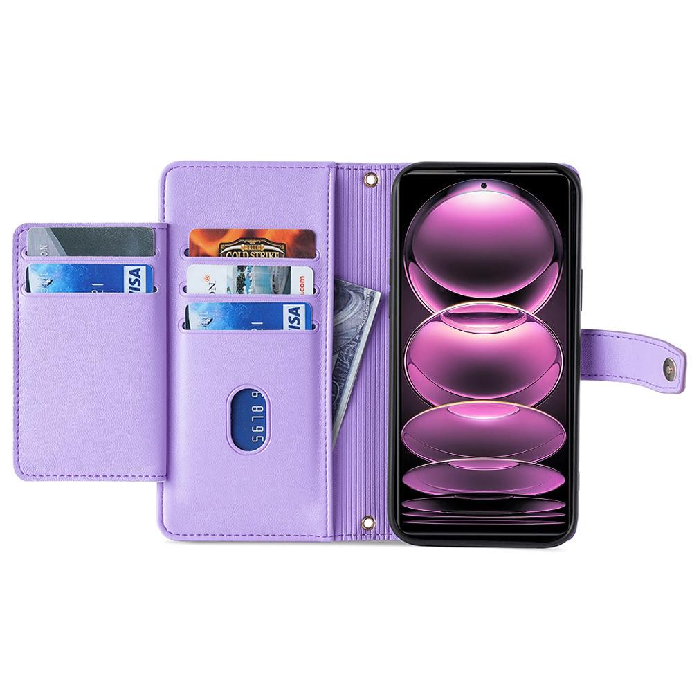 For Xiaomi Redmi Note 13 4G Cover Drop-proof Protection Leather Phone Case with 2 Straps Purple
For Xiaomi Redmi Note 13 4G Cover Drop-proof Protection Leather Phone Case with 2 Straps Purple