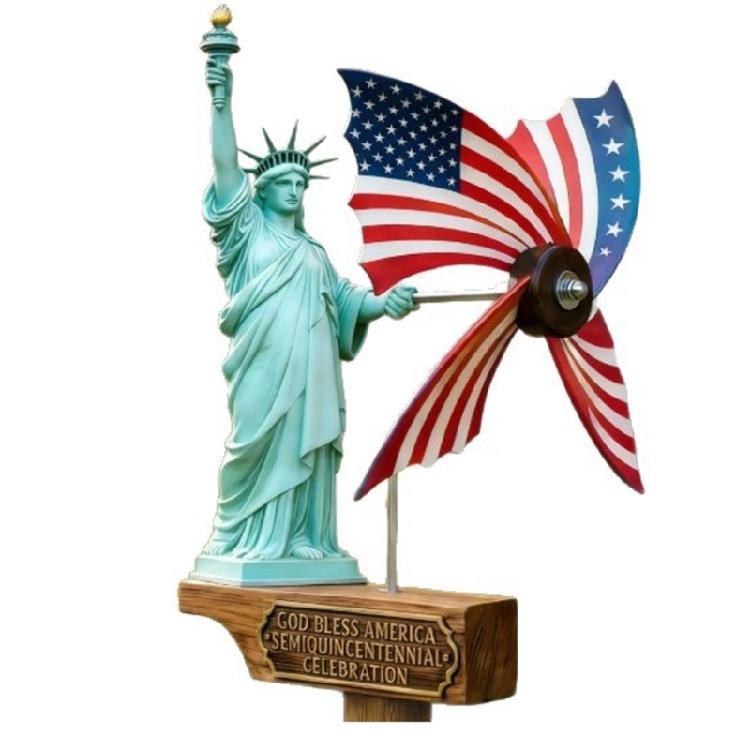 Weather Resistant Plastic Windmill 250th Anniversary Commemorative Patriotics Wind Spinner For Backyard Or Gathering
Weather Resistant Plastic Windmill 250th Anniversary Commemorative Patriotics Wind Spinner For Backyard Or Gathering