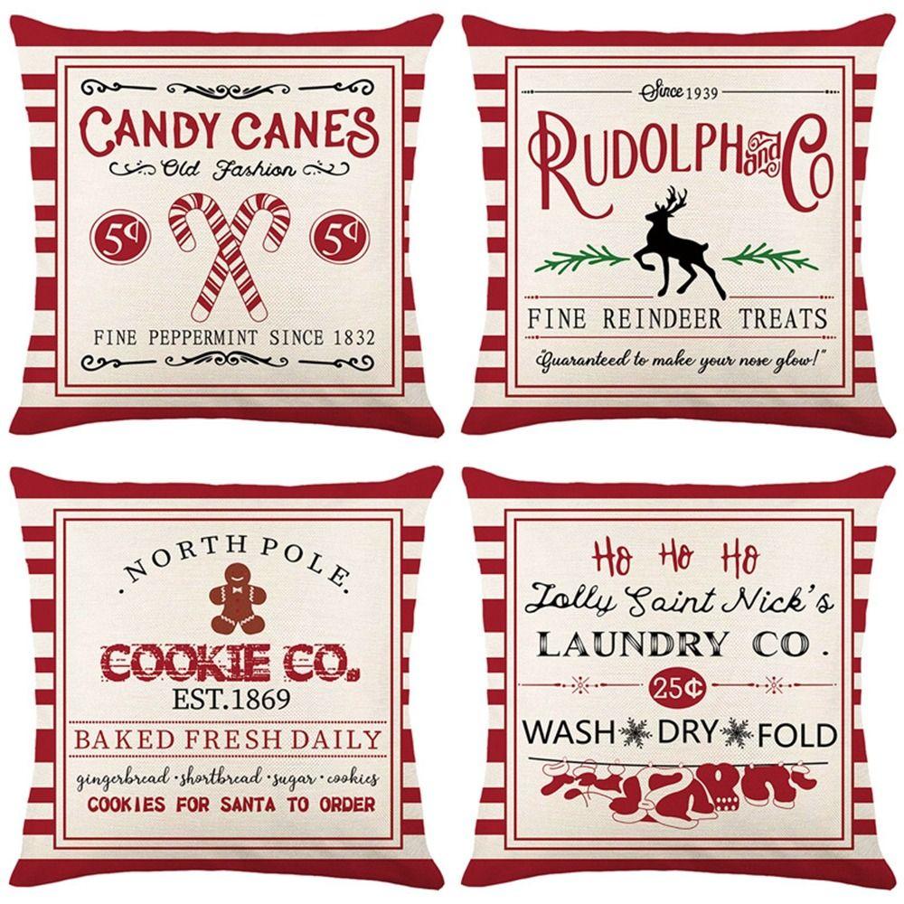 45*45cm Canes Stripe Cookies Candy Cushion Cover Christmas Decor Sofa Cover Christmas Pillowcase
45*45cm Canes Stripe Cookies Candy Cushion Cover Christmas Decor Sofa Cover Christmas Pillowcase