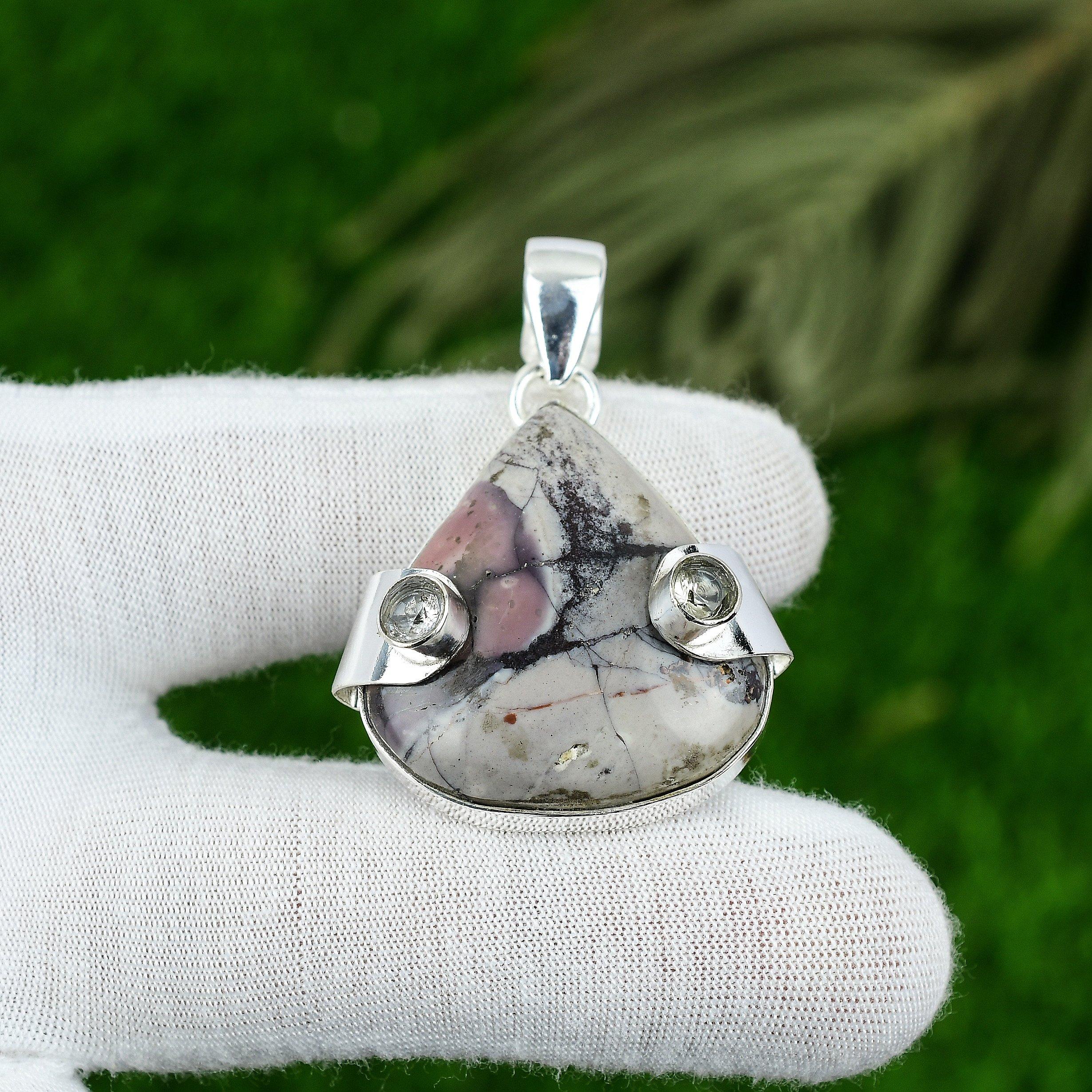 Natural Porcelain Jasper Gemstone Pendant Purple 925 Sterling Silver Jewelry
Natural Porcelain Jasper Gemstone Pendant Purple 925 Sterling Silver Jewelry