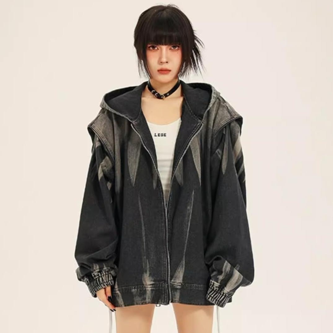 2024 Ретро Градиентная Джинсовая Куртка с Капюшоном Тай-Дай L серый
2024 Ретро Градиентная Джинсовая Куртка с Капюшоном Тай-Дай L серый