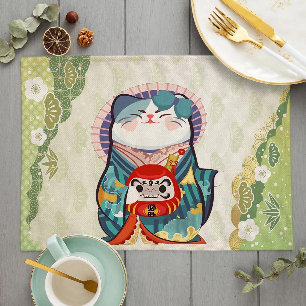 Unique Original Design Cute Plutus cat Placemat Japan Style Eat Udon noodles Table Mat Desktop Pad Cartoon cat Cup Coaster 30X45cm-4pcs
Unique Original Design Cute Plutus cat Placemat Japan Style Eat Udon noodles Table Mat Desktop Pad Cartoon cat Cup Coaster 30X45cm-4pcs