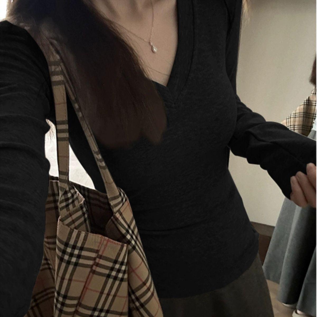 Women s V-Neck Slimming Long-Sleeve T-Shirt - Spring/Autumn, Petite Waist, Elegant Fit Double Extra Large
Women s V-Neck Slimming Long-Sleeve T-Shirt - Spring/Autumn, Petite Waist, Elegant Fit Double Extra Large