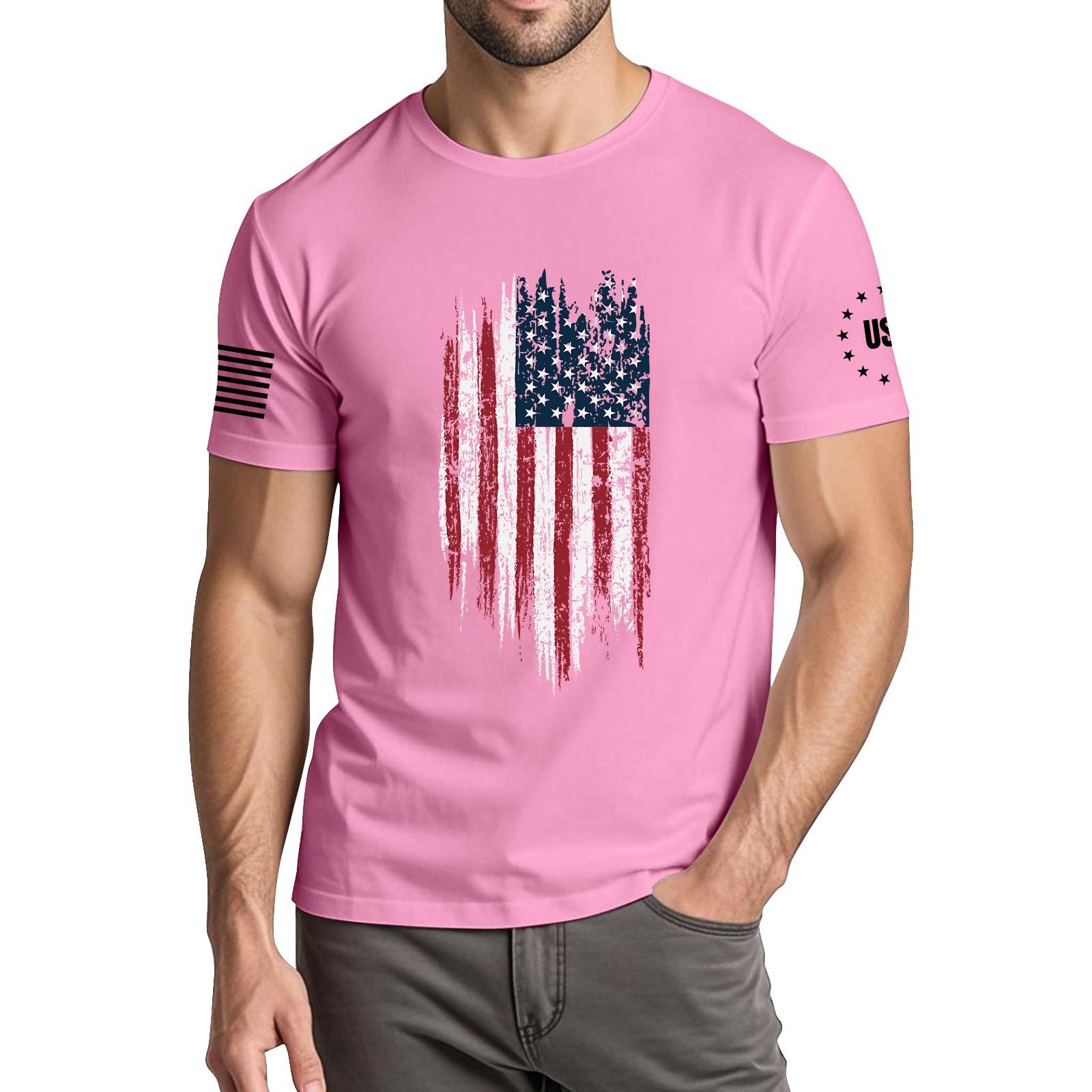 Мужская модная повседневная футболка с круглым вырезом и коротким рукавом с принтом «День независимости» XXXL розовый
Мужская модная повседневная футболка с круглым вырезом и коротким рукавом с принтом «День независимости» XXXL розовый