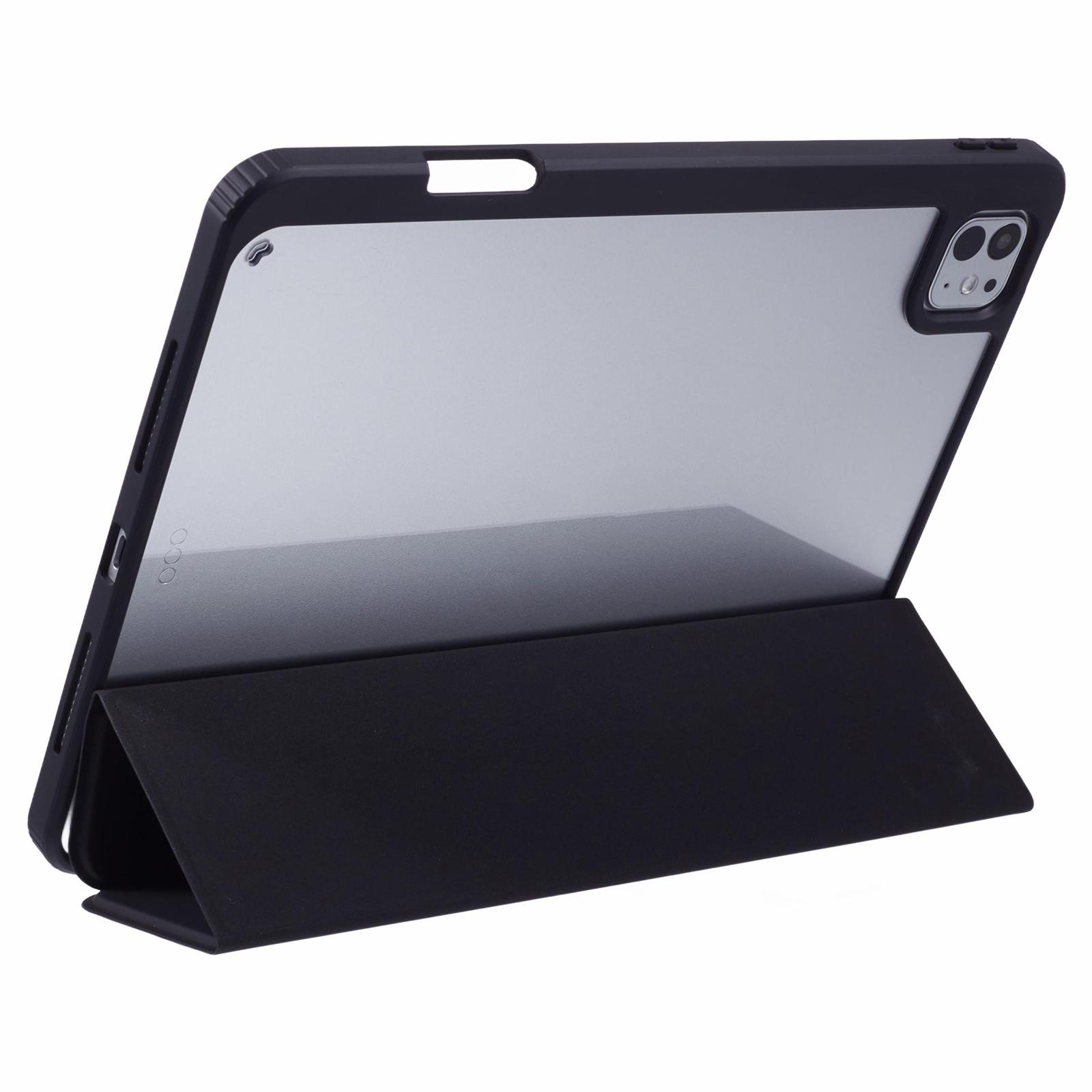 MUTURAL For iPad Pro 11 (2024) Case Tri-fold Stand Transparent Back Leather Cover with Pen Slot Black
MUTURAL For iPad Pro 11 (2024) Case Tri-fold Stand Transparent Back Leather Cover with Pen Slot Black