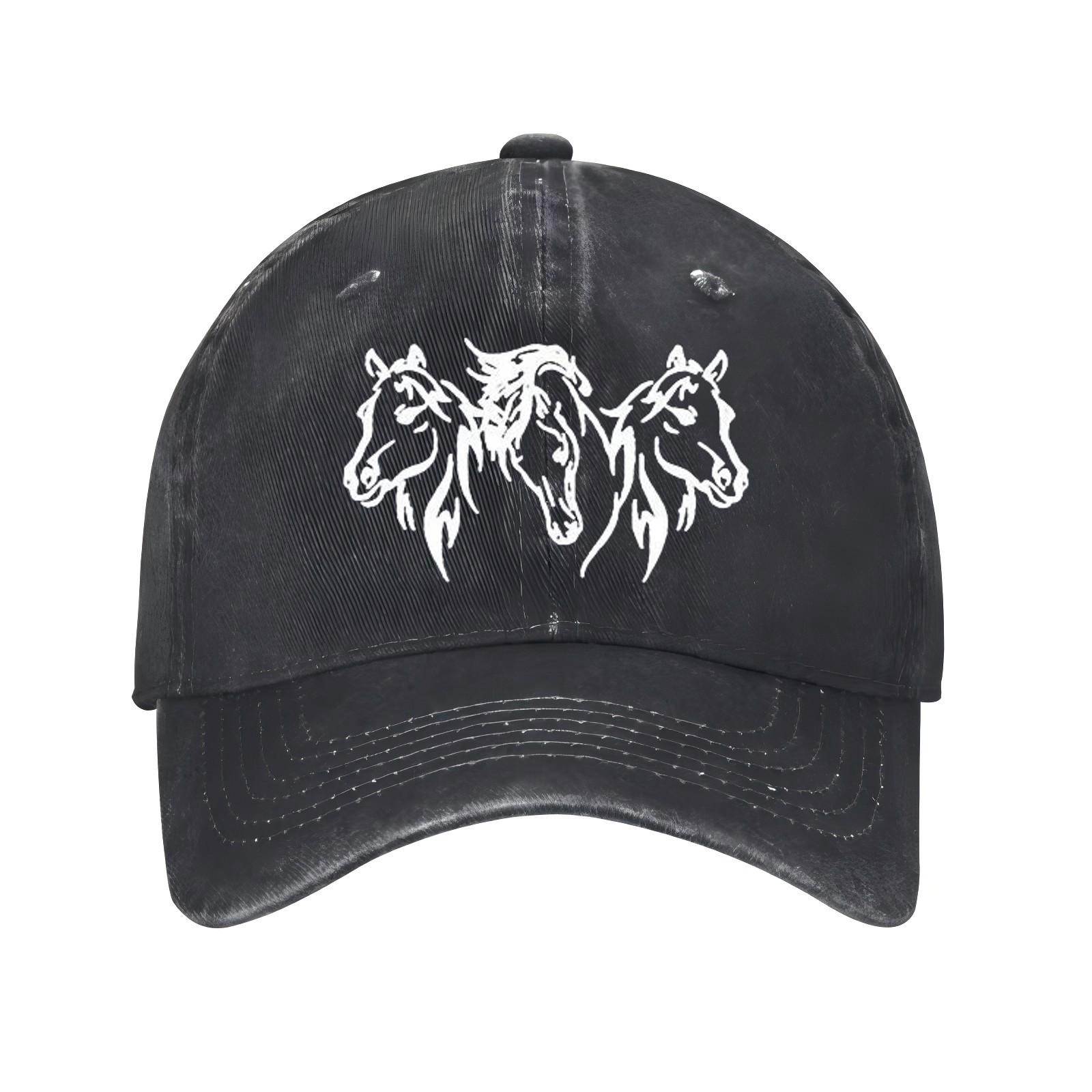 Triple Horse Head Print Baseball Cap Adjustable Cotton Unisex Casual Outdoor Sports Hat One Size
Triple Horse Head Print Baseball Cap Adjustable Cotton Unisex Casual Outdoor Sports Hat One Size