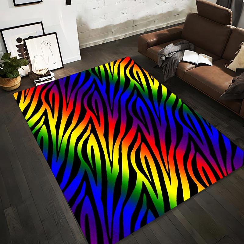 Rainbow Gradient Zebra Stripe Pattern Carpet for Living Room Decor Suitable for use as an anti-slip for living room bedroom sofas 40x60cm( 15x23in )
Rainbow Gradient Zebra Stripe Pattern Carpet for Living Room Decor Suitable for use as an anti-slip for living room bedroom sofas 40x60cm( 15x23in )