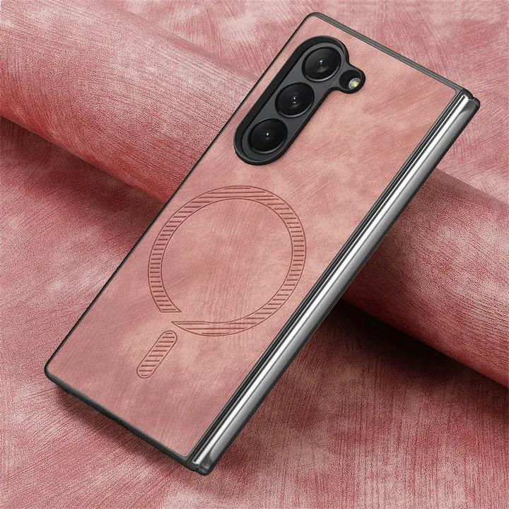 Luxury Leather Strong Magnetic Phone Case For Samsung Galaxy Z Fold 6 5G Fold 5 Matte Skin Shockproof Back Hard Cover ZFold5 рожевий
Luxury Leather Strong Magnetic Phone Case For Samsung Galaxy Z Fold 6 5G Fold 5 Matte Skin Shockproof Back Hard Cover ZFold5 рожевий