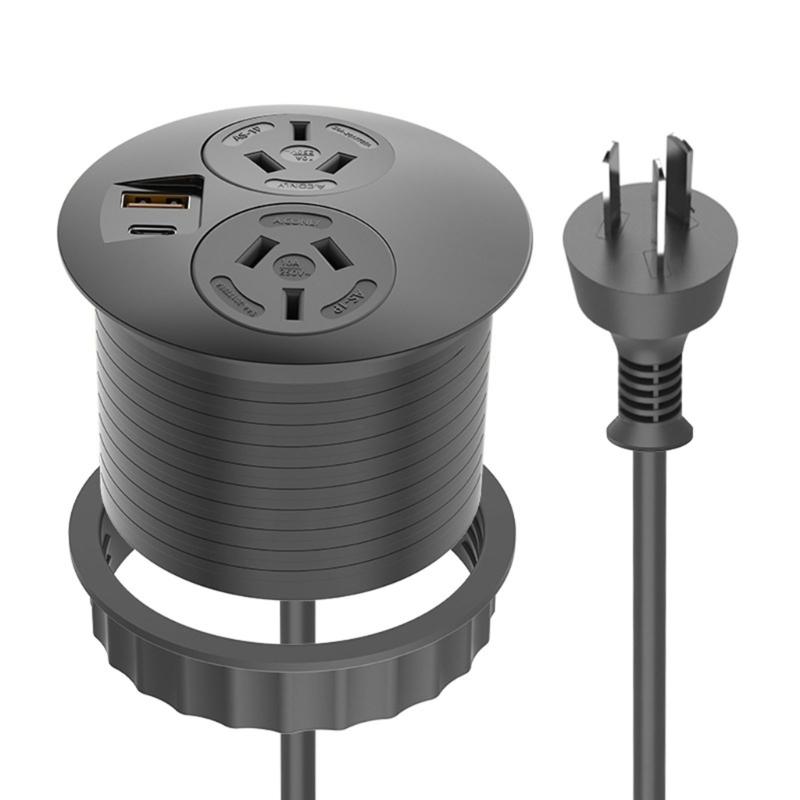 Recessed Desktop Charging Station ABS Desk Power Outlet Integrated Desk Power Outlet Multifunction Desk Power Solution 1
Recessed Desktop Charging Station ABS Desk Power Outlet Integrated Desk Power Outlet Multifunction Desk Power Solution 1