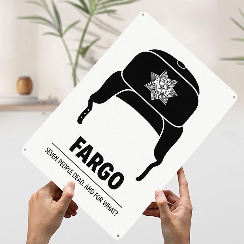 Fargo Minimalist Metal Poster Customized Wall Art Retro Vintage Tinplate Signs for Home Decor Living Room Gamer Decoration Items 7.9x11.8In(20x30cm)
Fargo Minimalist Metal Poster Customized Wall Art Retro Vintage Tinplate Signs for Home Decor Living Room Gamer Decoration Items 7.9x11.8In(20x30cm)
