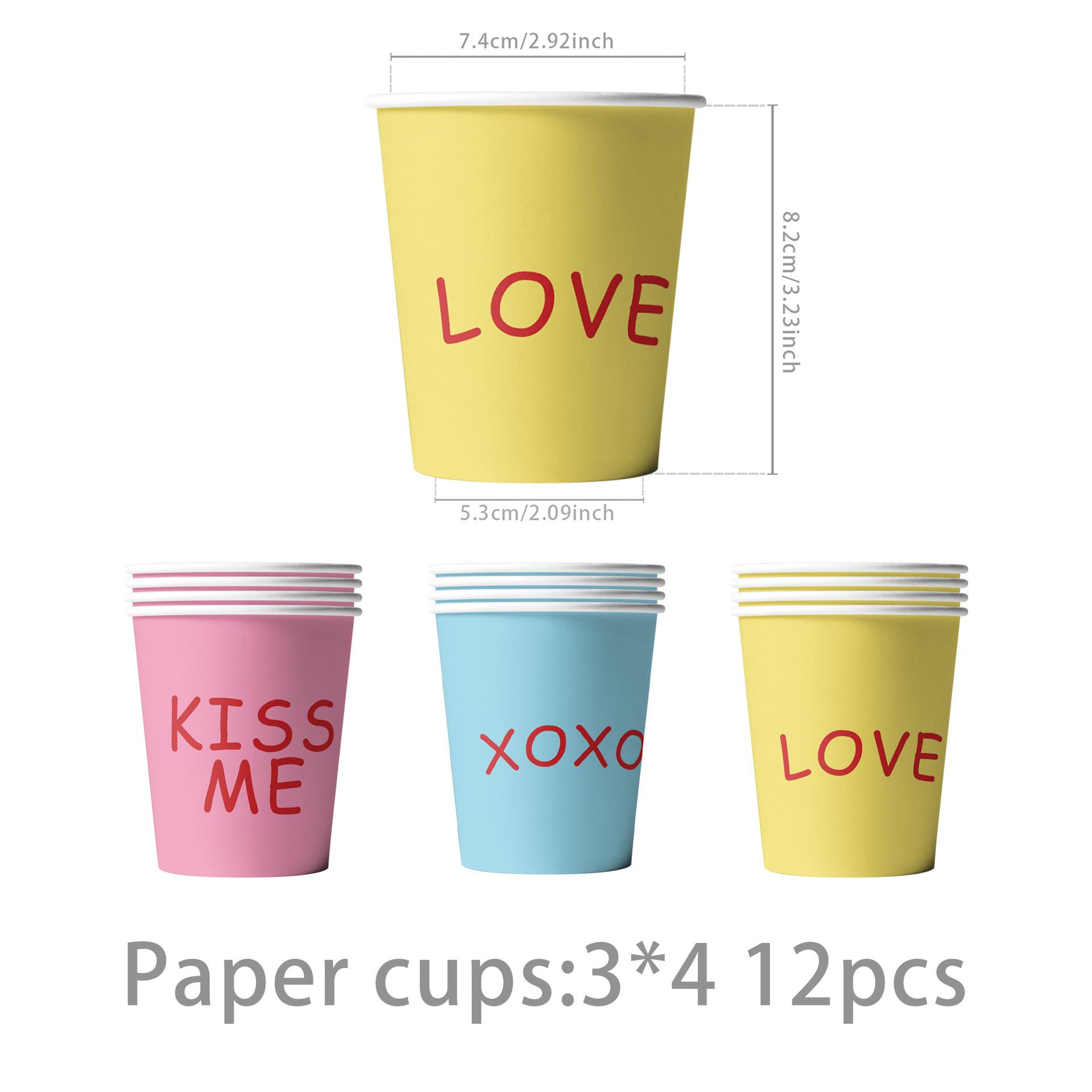 Valentine S Day Party Supplies Love Flag Decoration Tableware Valentine S Day Party Confession Atmosphere Arrangement Props Valentine s Day Paper Cup 12pcs
Valentine S Day Party Supplies Love Flag Decoration Tableware Valentine S Day Party Confession Atmosphere Arrangement Props Valentine s Day Paper Cup 12pcs