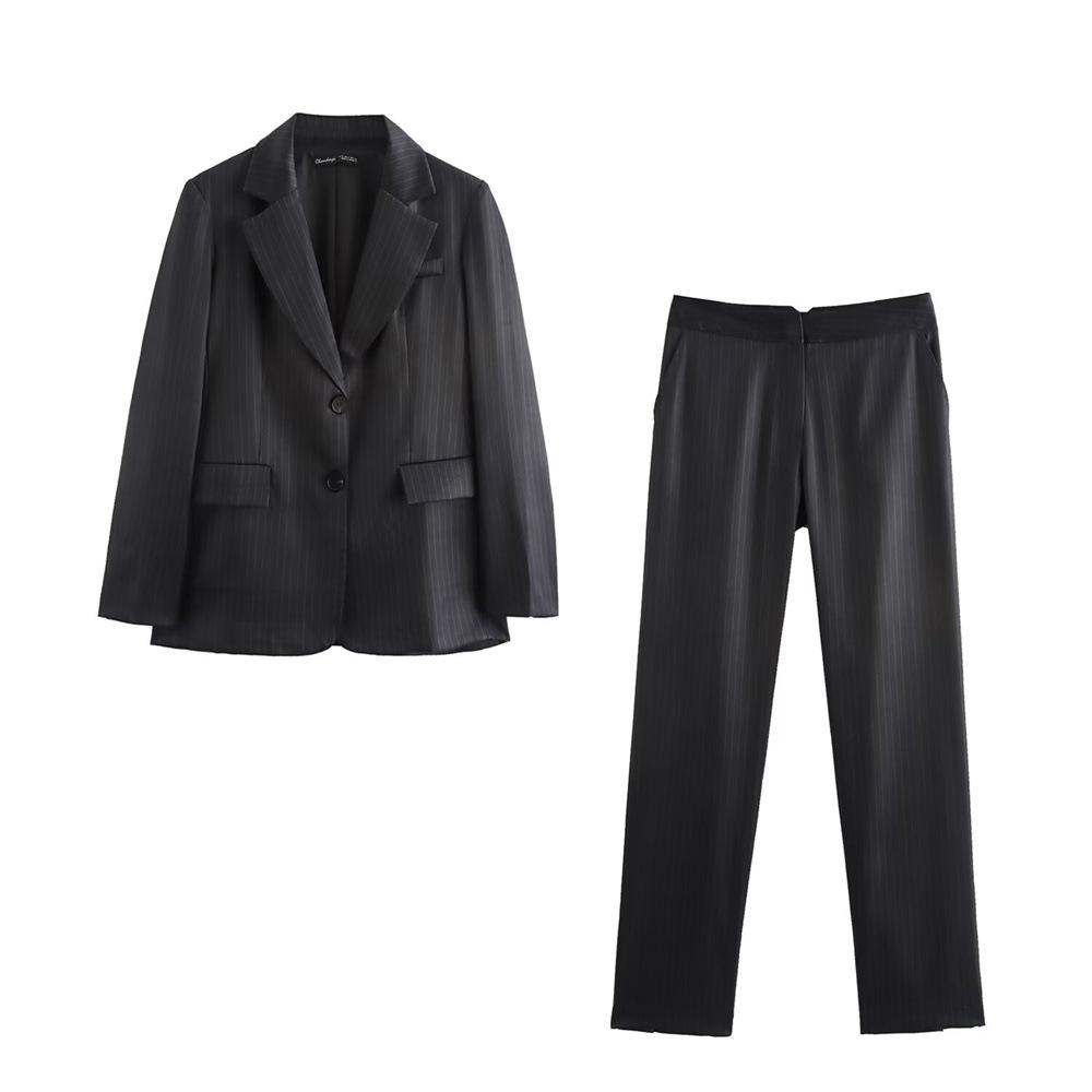 2024 Autumn/Winter Women s Pinstripe Straight-Cut Suit Jacket and Trousers Set M грязно-белый
2024 Autumn/Winter Women s Pinstripe Straight-Cut Suit Jacket and Trousers Set M грязно-белый