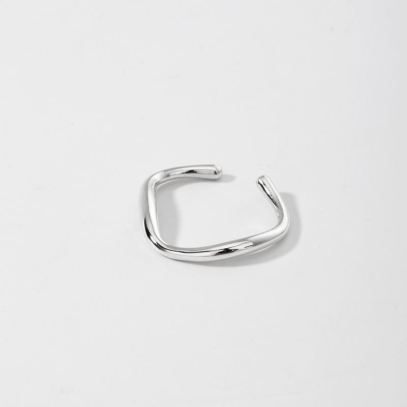 S925 Sterling Silver Irregular Open Band Ring: Korean Style, Polished Design, Women s Thin Finger Ring Adjustable Size
S925 Sterling Silver Irregular Open Band Ring: Korean Style, Polished Design, Women s Thin Finger Ring Adjustable Size