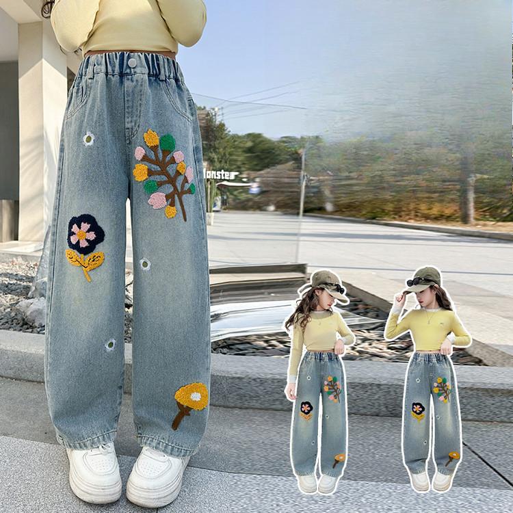 Girls Pants for Spring and Autumn Children s Spring Jeans Girls Spring Clothes Wide Leg Pants for Outerwear 120
Girls Pants for Spring and Autumn Children s Spring Jeans Girls Spring Clothes Wide Leg Pants for Outerwear 120