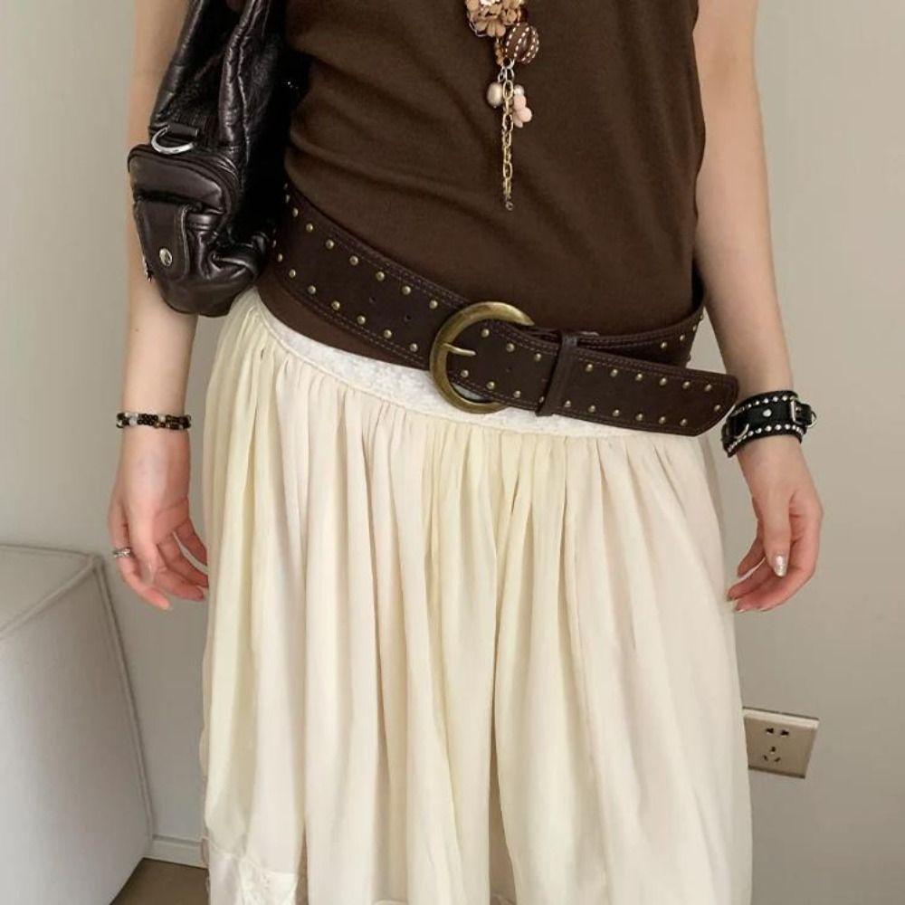 Y2k Women s Rivet Belt Gothic Dress Jeans Belt Trendy Leather Waist Belt Waist Accessories
Y2k Women s Rivet Belt Gothic Dress Jeans Belt Trendy Leather Waist Belt Waist Accessories