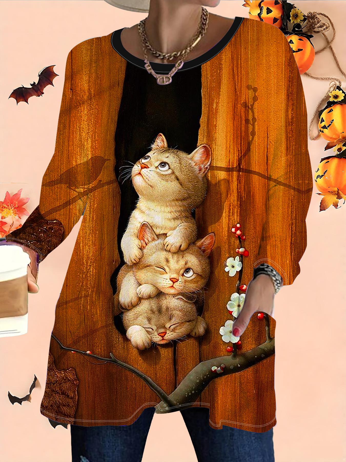 2025 Осень Зима Новые Женские Топы Большого Размера, Модные Футболки с 3D-принтом на Хэллоуин с Круглым Вырезом и Длинным Рукавом 6XL жёлтый
2025 Осень Зима Новые Женские Топы Большого Размера, Модные Футболки с 3D-принтом на Хэллоуин с Круглым Вырезом и Длинным Рукавом 6XL жёлтый