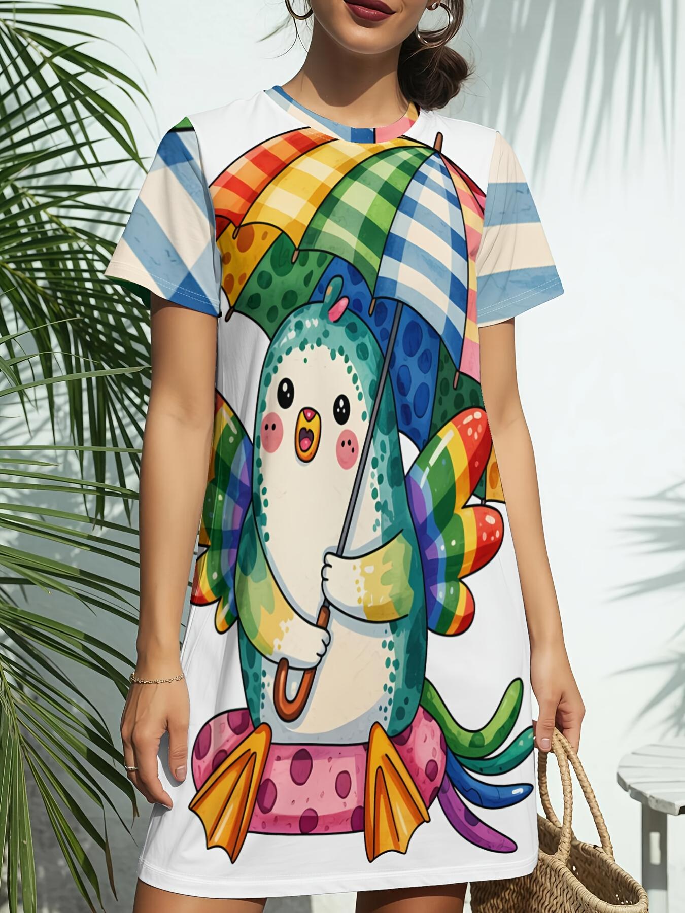 Short Sleeve Crew Neck Dress for Women. Featuring a Trendy American Digital Print. Ideal for Casual Wear in Spring And Summer. This Elegant And Slis S дубильная кора
Short Sleeve Crew Neck Dress for Women. Featuring a Trendy American Digital Print. Ideal for Casual Wear in Spring And Summer. This Elegant And Slis S дубильная кора