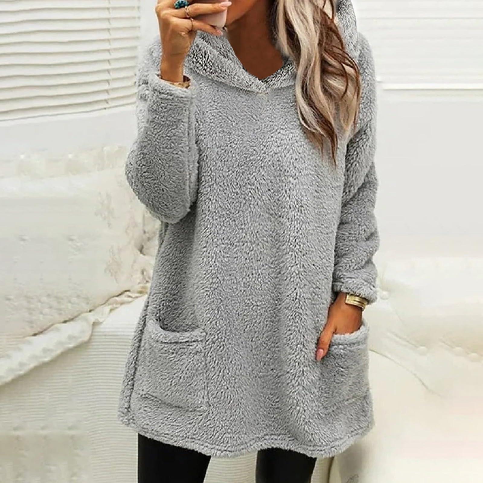 Женская модная повседневная толстовка с капюшоном из флиса с длинным рукавом и карманом, двухсторонняя L
Женская модная повседневная толстовка с капюшоном из флиса с длинным рукавом и карманом, двухсторонняя L