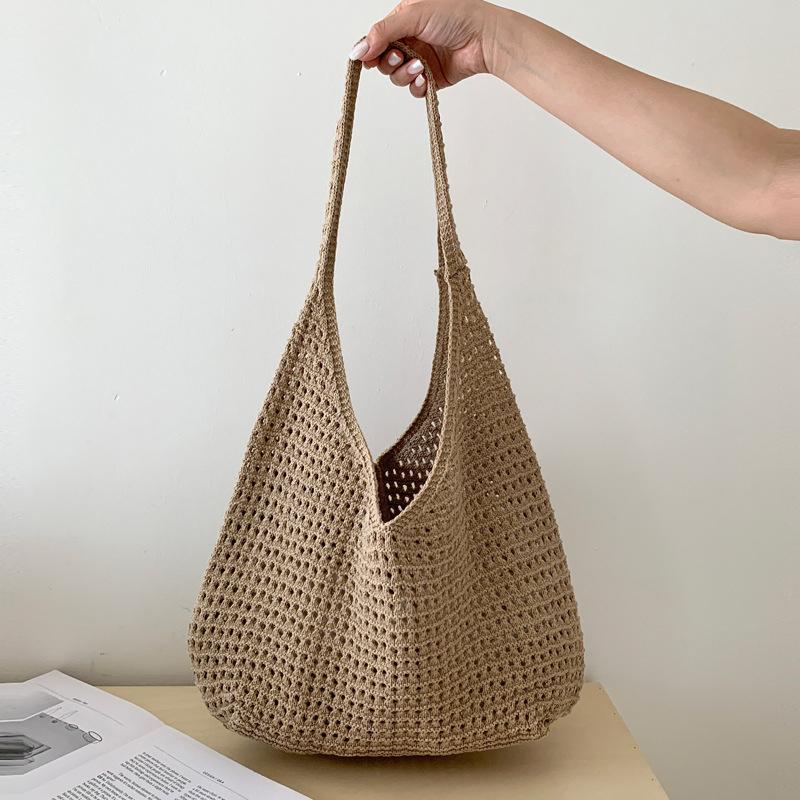 Yogodlns New Sweet Crochet Shoulder Bag Leisure Beach Hollow Out Handbag Women Solid Color Woven Totes Bag For Travel 38x14x35cm
Yogodlns New Sweet Crochet Shoulder Bag Leisure Beach Hollow Out Handbag Women Solid Color Woven Totes Bag For Travel 38x14x35cm