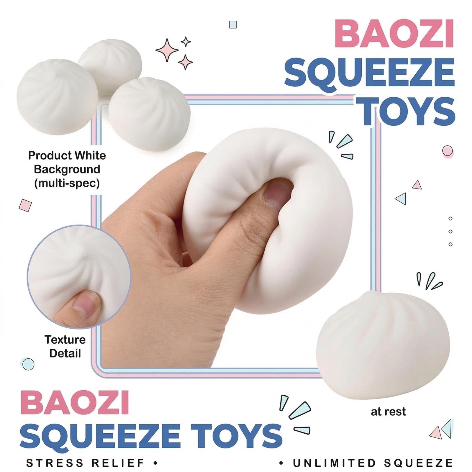 Realistic Steamed Bun, A Slow- Dough Ball Designed For Stress Relief. One Size
Realistic Steamed Bun, A Slow- Dough Ball Designed For Stress Relief. One Size
