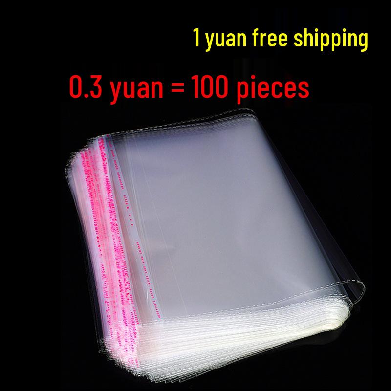 In Stock Transparent Self-Adhesive OPP Bags for Clothes, Sticker Printing, Self-Sealing Flat-Mouth Plastic Packaging Bags 5*8 double layer 5 mil 100 pcs/bundle
In Stock Transparent Self-Adhesive OPP Bags for Clothes, Sticker Printing, Self-Sealing Flat-Mouth Plastic Packaging Bags 5*8 double layer 5 mil 100 pcs/bundle