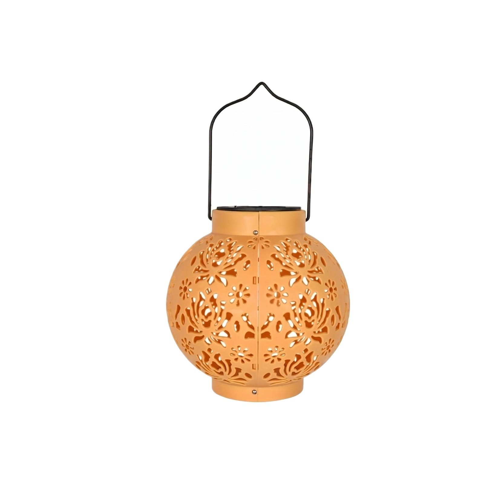 Solar Powered Outdoor Lantern Decorative Hanging Light with Metal Frame and Intricate Cutout Design for Garden Patio Yard Use one size
Solar Powered Outdoor Lantern Decorative Hanging Light with Metal Frame and Intricate Cutout Design for Garden Patio Yard Use one size