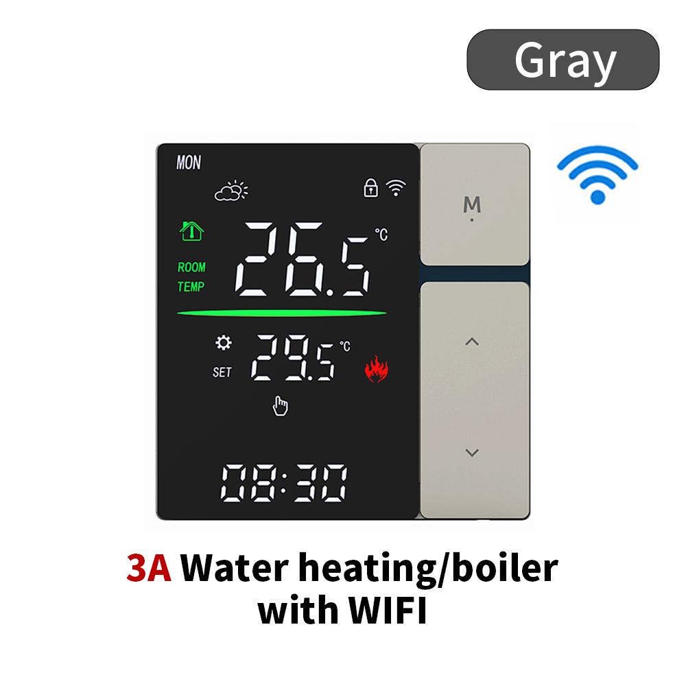 WiFi Home Smart Backlight Battery Wired Thermostat Water Floor Heating Controller Child Lock for Home Intelligent Accessories
WiFi Home Smart Backlight Battery Wired Thermostat Water Floor Heating Controller Child Lock for Home Intelligent Accessories