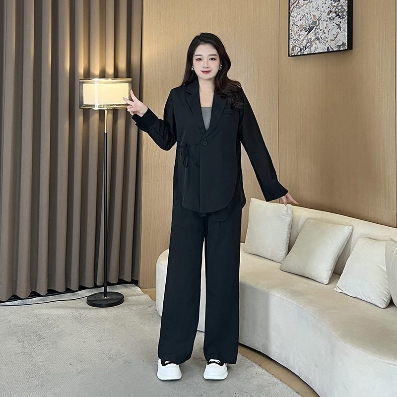 2025 Spring Korean Plus Size Chiffon Suit: Loose-Fit Jacket & Wide-Leg Pants Set for Women 2XL (Recommended for 135-150 jin) серый
2025 Spring Korean Plus Size Chiffon Suit: Loose-Fit Jacket & Wide-Leg Pants Set for Women 2XL (Recommended for 135-150 jin) серый