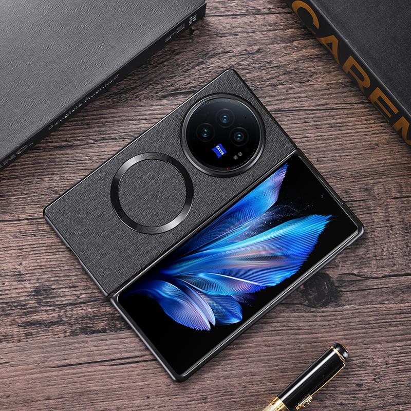 For vivo X Fold3 Pro Case Drop-proof TPU+Cloth Back Phone Cover Compatible with MagSafe Black
For vivo X Fold3 Pro Case Drop-proof TPU+Cloth Back Phone Cover Compatible with MagSafe Black
