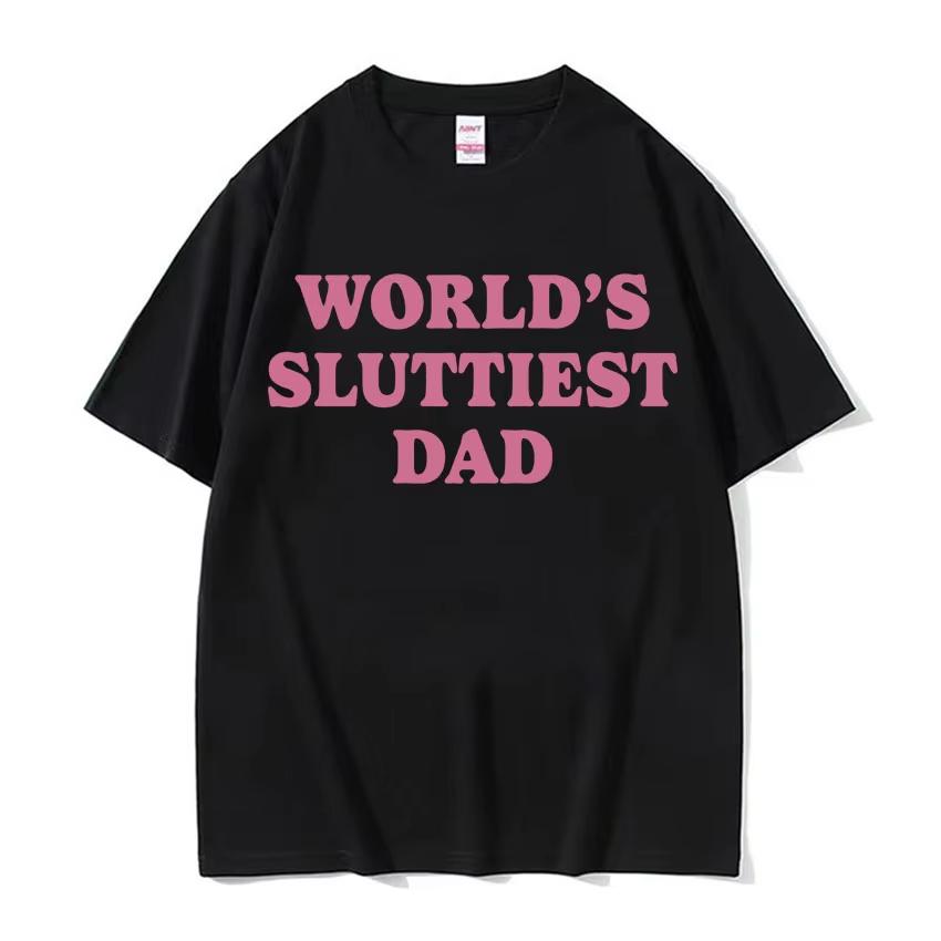 Worlds Sluttiest Dad Funny Meme T Shirt Men Women Harajuku Fashion Casual Short Sleeve T-shirts High Quality Pure Cotton T-shirt 5XL різнокольоровий
Worlds Sluttiest Dad Funny Meme T Shirt Men Women Harajuku Fashion Casual Short Sleeve T-shirts High Quality Pure Cotton T-shirt 5XL різнокольоровий