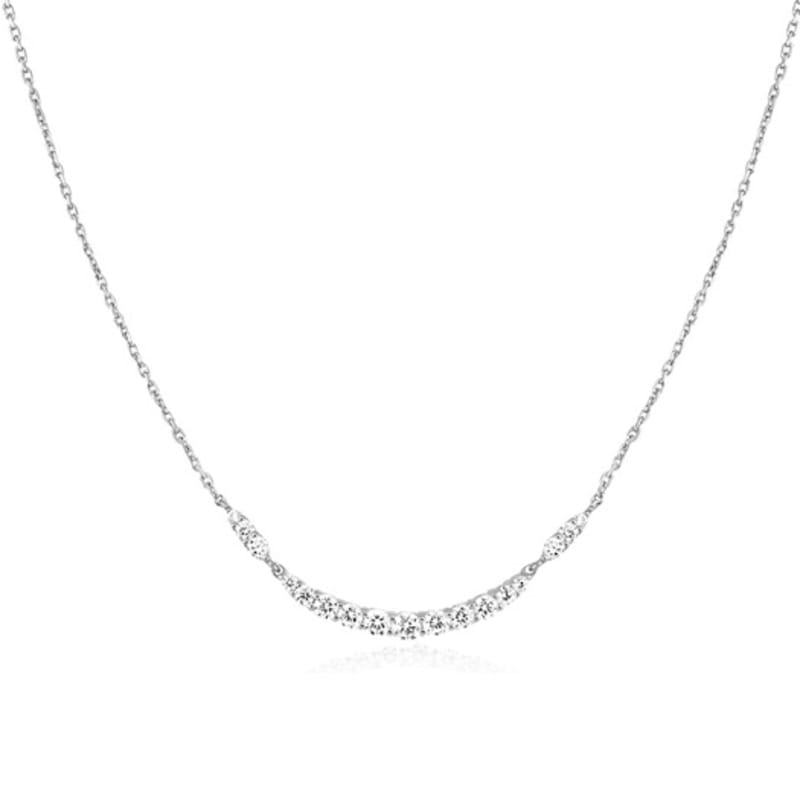 ANIA HAIE Arc Pave 925 Silver Necklace N056-02H single type
ANIA HAIE Arc Pave 925 Silver Necklace N056-02H single type