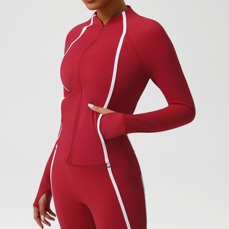 Fall and Winter Exercise Yoga Clothes Sports Outwear Women s Stand Collar Zipper Cardigan Jacket Nude Feel High Elastic Training Workout Top Red(Outwear) M((Recommendation 50.00 kg-57.50 kg)
Fall and Winter Exercise Yoga Clothes Sports Outwear Women s Stand Collar Zipper Cardigan Jacket Nude Feel High Elastic Training Workout Top Red(Outwear) M((Recommendation 50.00 kg-57.50 kg)