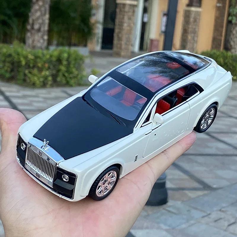 1:24 Моделі автомобілів з алюмінієвого сплаву Rolls-Royce Sweptail, литі під тиском та іграшкові транспортні засоби, металеві іграшкові моделі автомобілів для колекції, симуляція звуку та світла, дитячий подарунок
1:24 Моделі автомобілів з алюмінієвого сплаву Rolls-Royce Sweptail, литі під тиском та іграшкові транспортні засоби, металеві іграшкові моделі автомобілів для колекції, симуляція звуку та світла, дитячий подарунок
