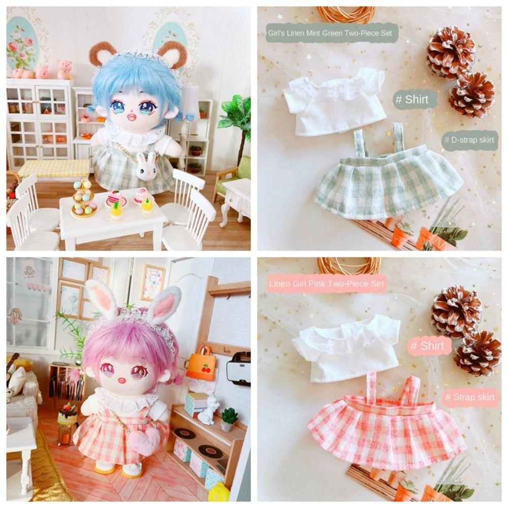 Plaid Skirt 20cm Cotton Doll Clothes Linen Mini Plush Doll s Clothes DIY Toys зелёный
Plaid Skirt 20cm Cotton Doll Clothes Linen Mini Plush Doll s Clothes DIY Toys зелёный