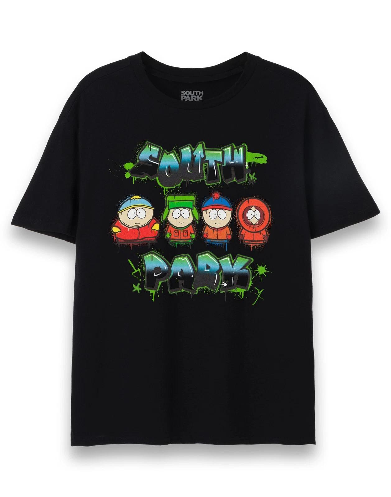 South Park Black Graffiti Logo Short Sleeved 100% Cotton T-shirt Mens Tees Top Mens S
South Park Black Graffiti Logo Short Sleeved 100% Cotton T-shirt Mens Tees Top Mens S