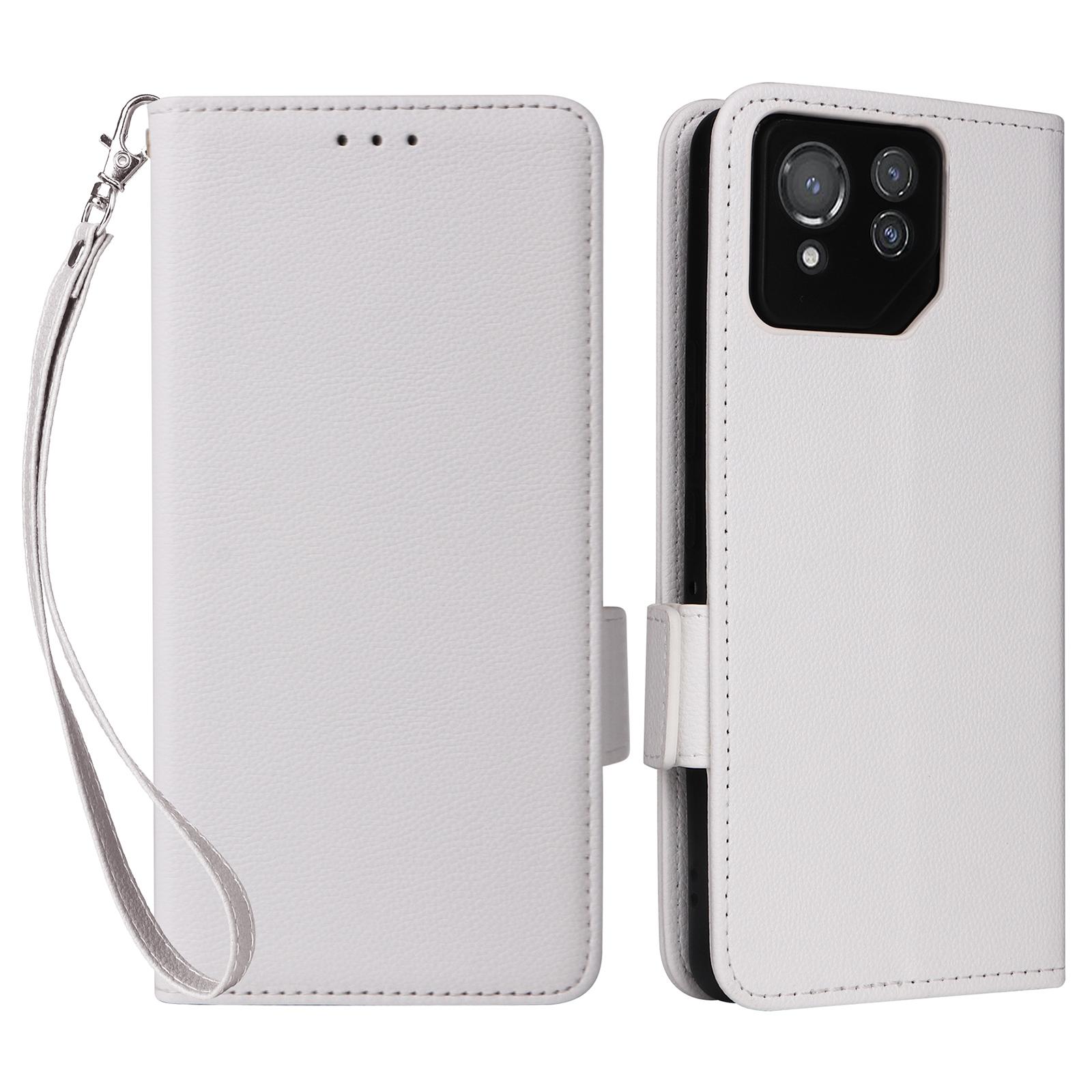 For Asus ROG Phone 8 Pro 5G/8 5G Magnetic Case Leather Litchi Texture Cover with Wrist Strap White
For Asus ROG Phone 8 Pro 5G/8 5G Magnetic Case Leather Litchi Texture Cover with Wrist Strap White