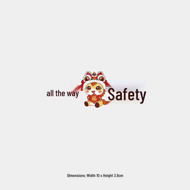 Creative Cartoon Carriage Stickers for Windshield Decoration - Safe Journey Text Design
Creative Cartoon Carriage Stickers for Windshield Decoration - Safe Journey Text Design