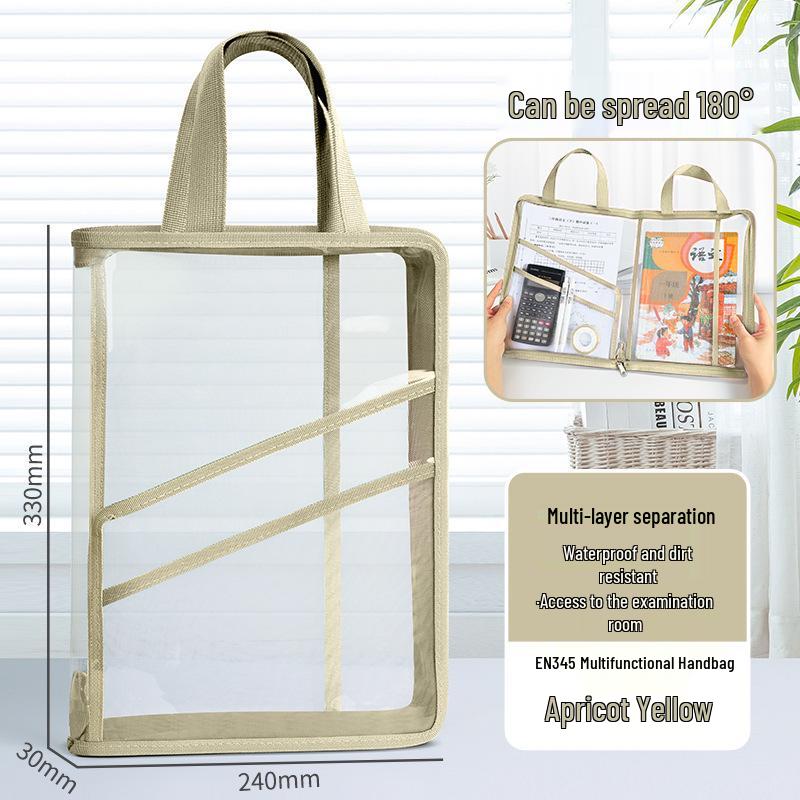 Frosted Document Tote: Waterproof, 180° Flat-Opening Exam Paper and Book Storage Bag жёлтый/абрикосовый
Frosted Document Tote: Waterproof, 180° Flat-Opening Exam Paper and Book Storage Bag жёлтый/абрикосовый