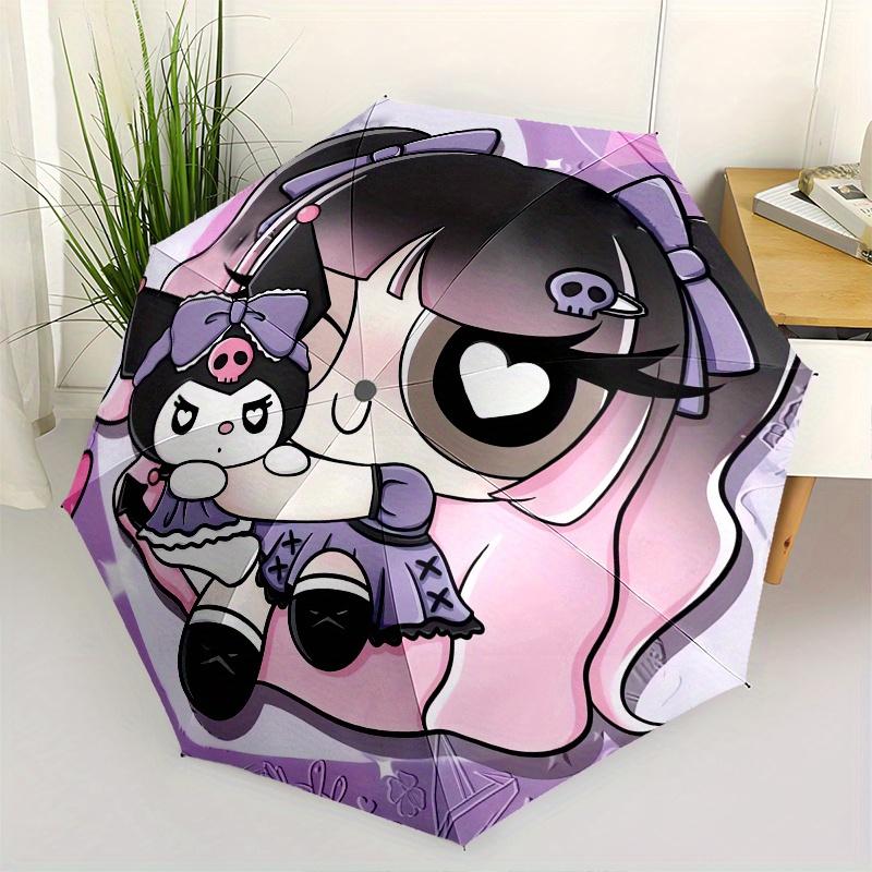 Kuromi Automatic Folding Umbrella-Simple 8-Rib Design, Bright Cartoon Pattern, Durable Iron Frame, Suitable For Travel, Outdoor, Beach-Cute
Kuromi Automatic Folding Umbrella-Simple 8-Rib Design, Bright Cartoon Pattern, Durable Iron Frame, Suitable For Travel, Outdoor, Beach-Cute