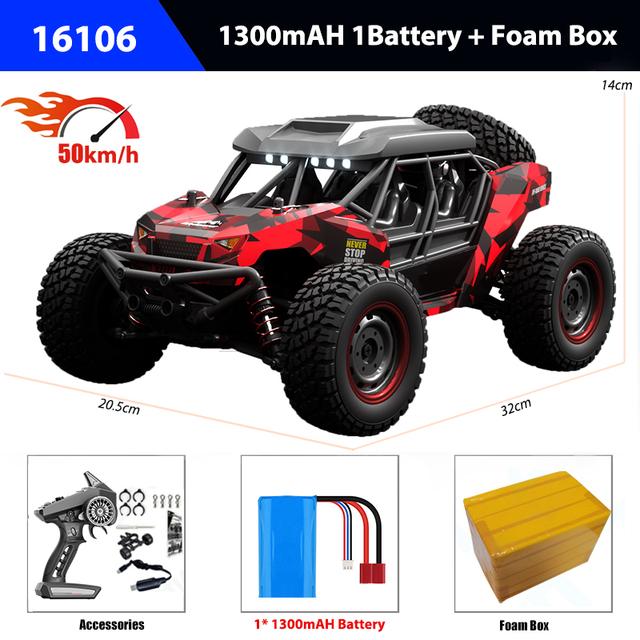 SCY 16106 PRO RC Car 70KM/H 1/16 4WD Off-Road Drift Безщітковий Електричний високошвидкісний автомобіль з дистанційним керуванням Дитяча іграшка Crawler
SCY 16106 PRO RC Car 70KM/H 1/16 4WD Off-Road Drift Безщітковий Електричний високошвидкісний автомобіль з дистанційним керуванням Дитяча іграшка Crawler