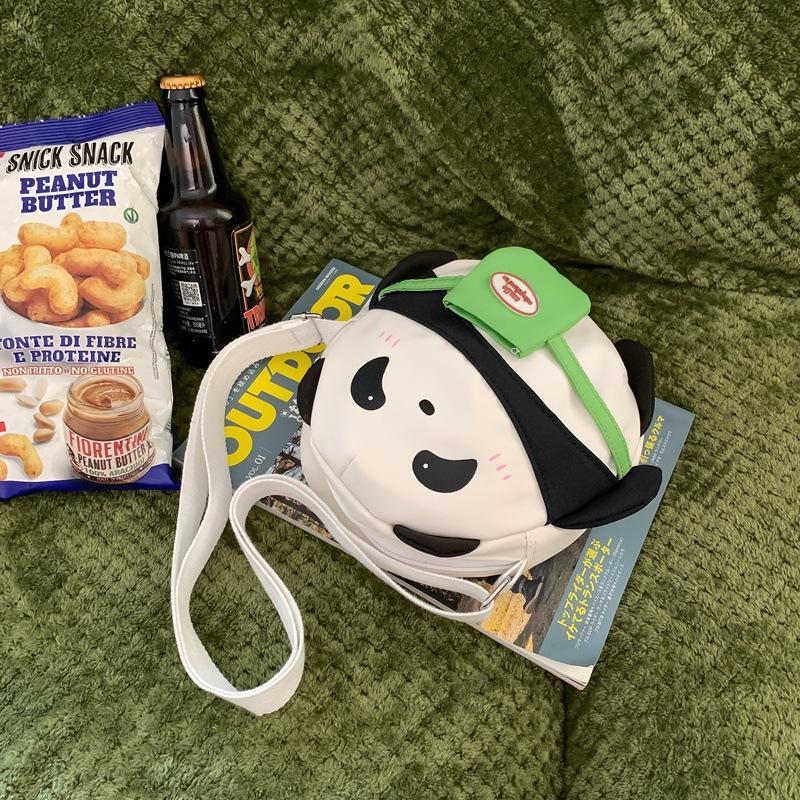 Милая мультяшная панда маленькая сумка-саше для девочки, повседневная универсальная сумка для хранения, студенческая, для кампуса, портативная, через плечо