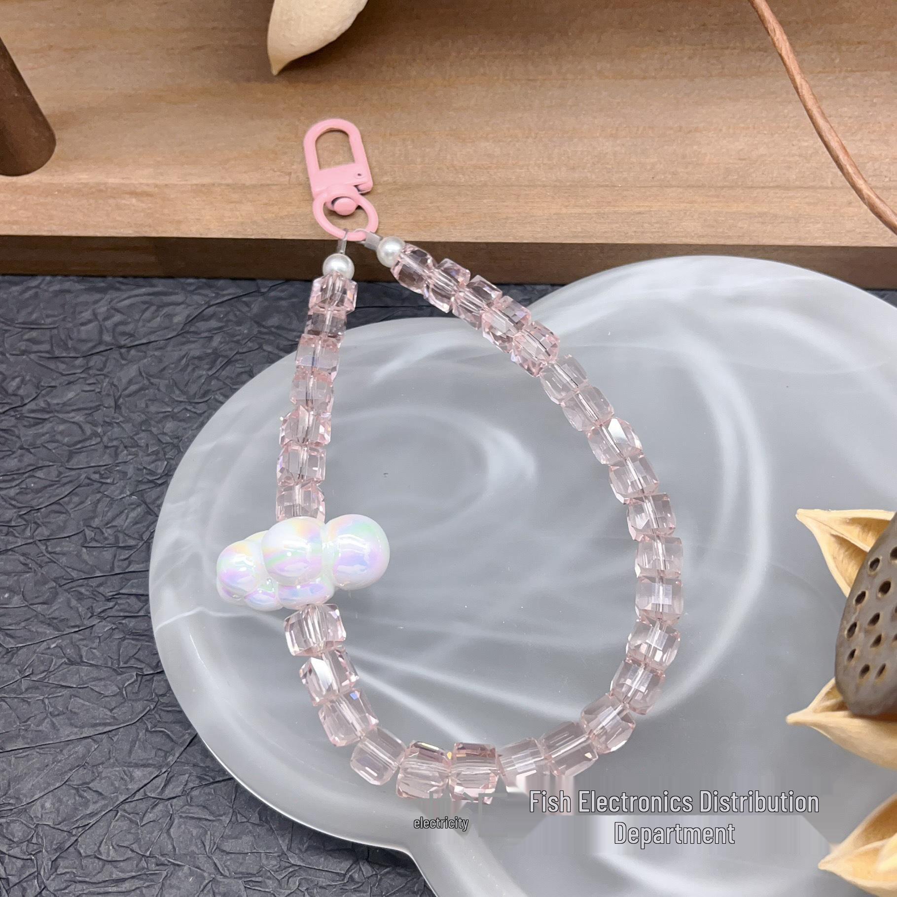 Elegant Crystal Beaded Square Phone Chain Wristband Keychain Pendant
Elegant Crystal Beaded Square Phone Chain Wristband Keychain Pendant