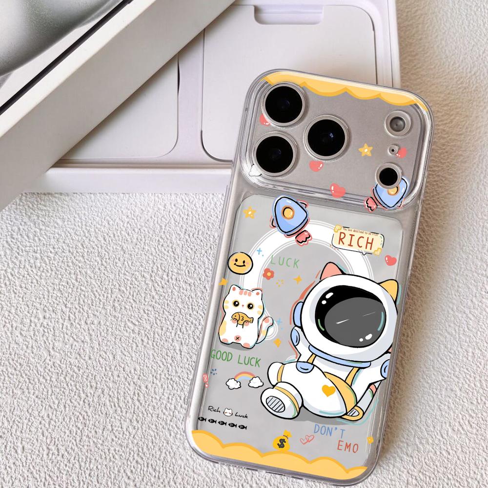 Cute Cartoon Astronaut Phone Case For iPhone 17 16 15 14 13 12 Pro Max Plus With Magnetic Crystal Clear Case Wireless Charge iPhone 12 Pro
Cute Cartoon Astronaut Phone Case For iPhone 17 16 15 14 13 12 Pro Max Plus With Magnetic Crystal Clear Case Wireless Charge iPhone 12 Pro