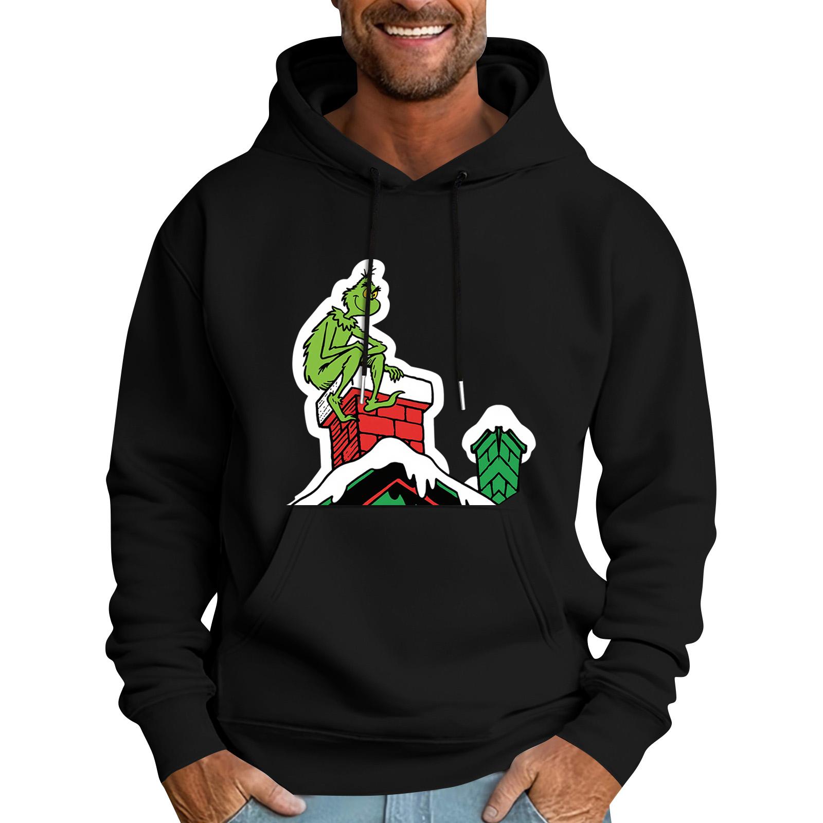 Мужская повседневная спортивная толстовка с капюшоном и карманом, с рождественским принтом, с длинным рукавом L
Мужская повседневная спортивная толстовка с капюшоном и карманом, с рождественским принтом, с длинным рукавом L