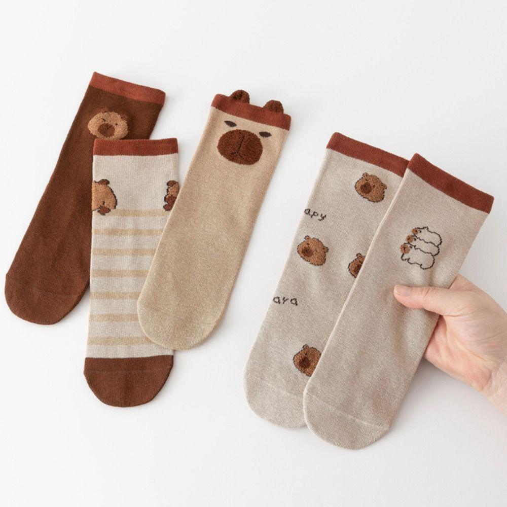 Breathable Baby Cotton Socks Cartoon Kapibara Hosiery Elastic Kids Capybara Socks 2-15 Years EU18-25
Breathable Baby Cotton Socks Cartoon Kapibara Hosiery Elastic Kids Capybara Socks 2-15 Years EU18-25