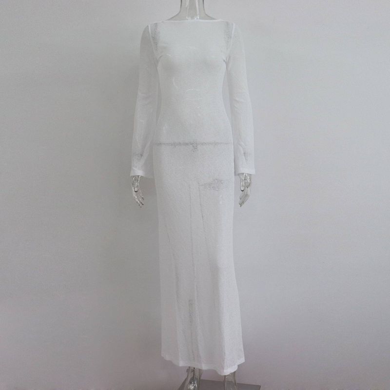 Round Neck Long Dress Women Elegant Beach Sunscreen Dress Party 2022 Summer European and American Style Long Sleeve Sexy Backless Dress White S
Round Neck Long Dress Women Elegant Beach Sunscreen Dress Party 2022 Summer European and American Style Long Sleeve Sexy Backless Dress White S