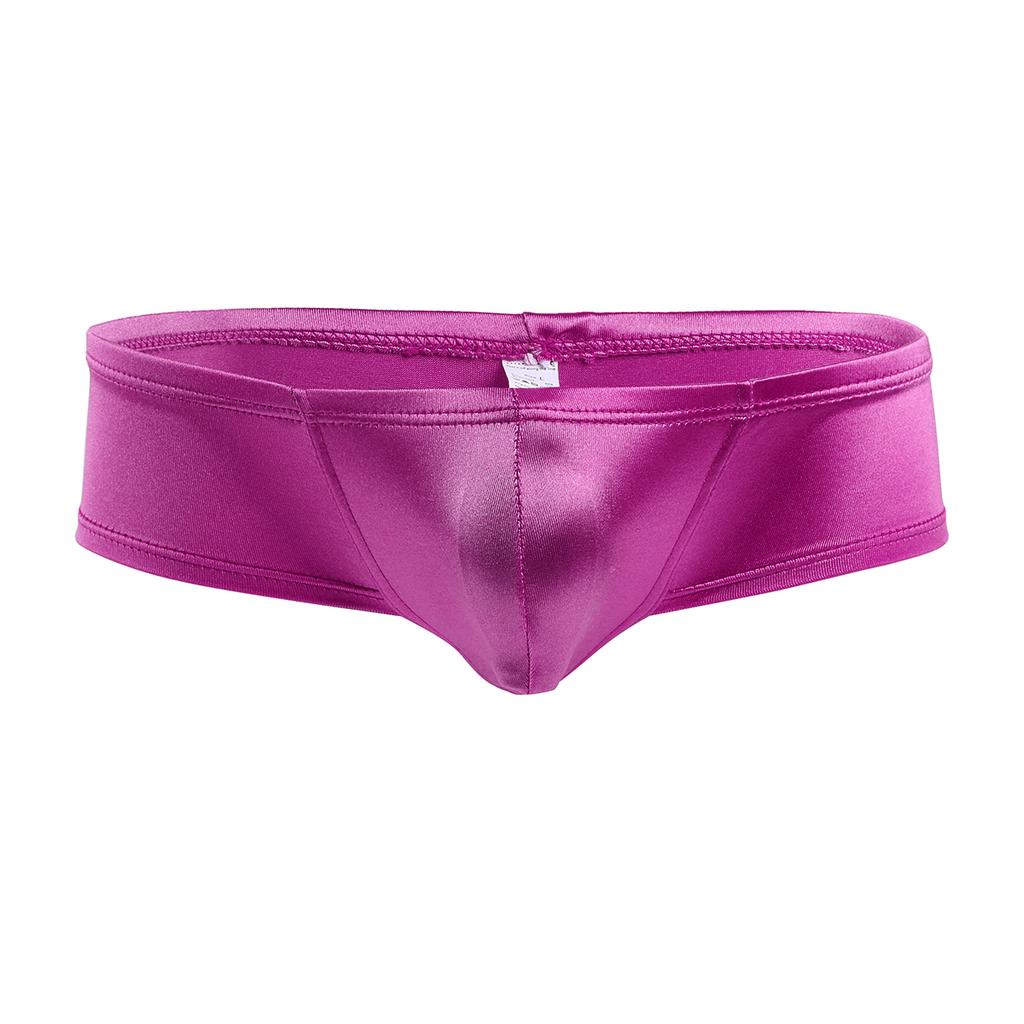 Sexy Herren Dessous Wetlook Bulge Tasche Low Rise Bikini Slip